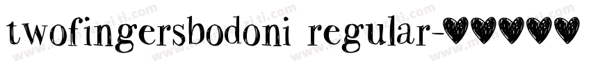 twofingersbodoni regular字体转换